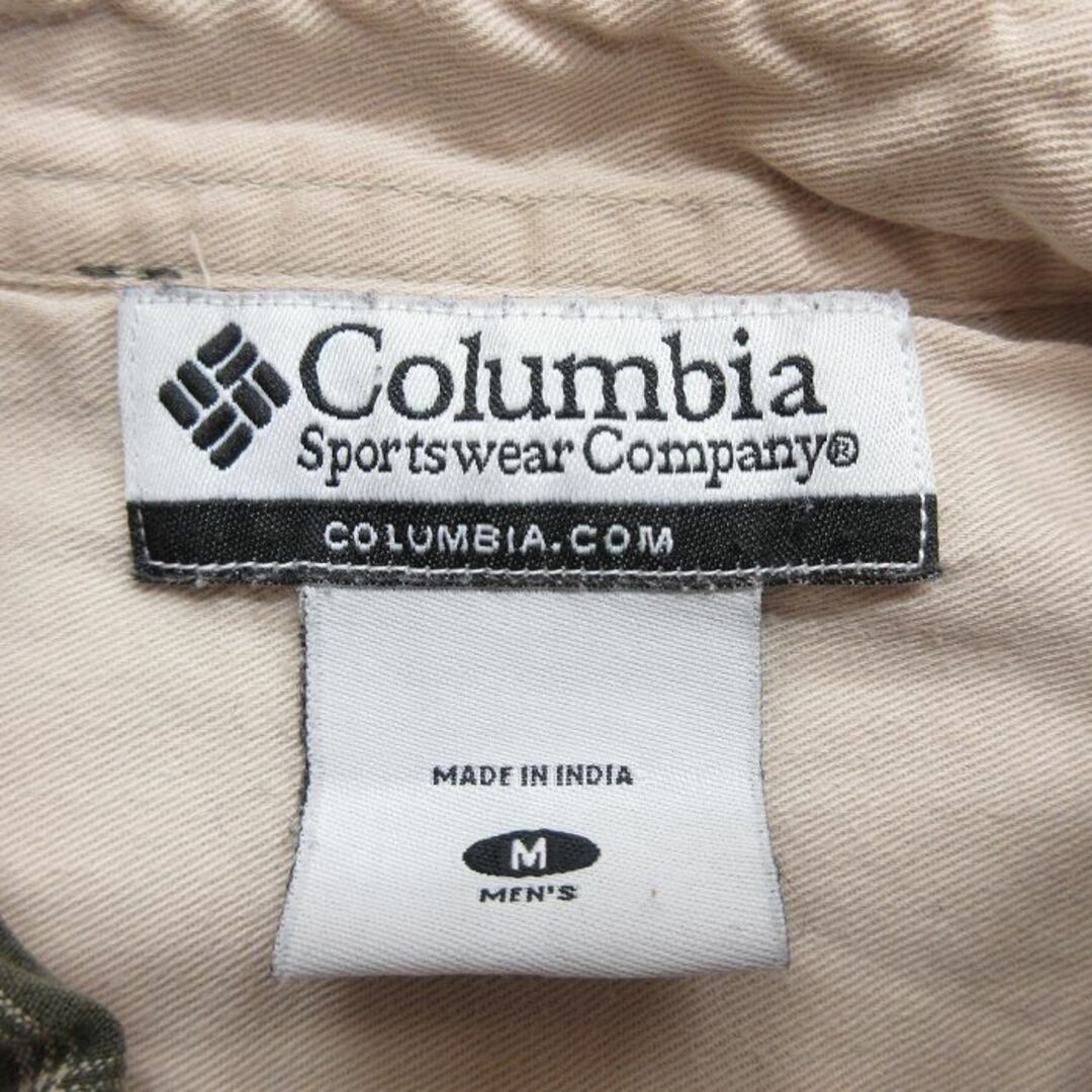 Columbia(コロンビア)のM★古着 コロンビア COLUMBIA 長袖 ブランド シャツ メンズ 00年代 00s コットン ボタンダウン 緑他 グリーン チェック 24jan20 中古 トップス メンズのトップス(シャツ)の商品写真