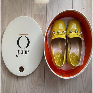 美品！OJOUR エナメルイエローパンプス 37.5