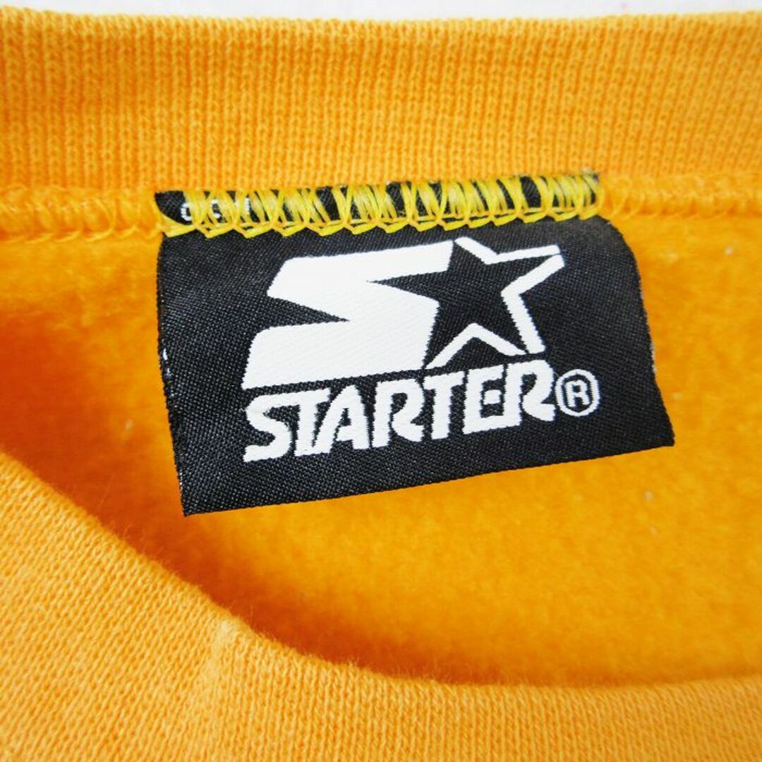 STARTER(スターター)のL★古着 スターター STARTER 長袖 スウェット メンズ 00年代 00s ワンポイントロゴ クルーネック 黄 イエロー 24jan13 中古 スエット トレーナー トップス メンズのトップス(パーカー)の商品写真