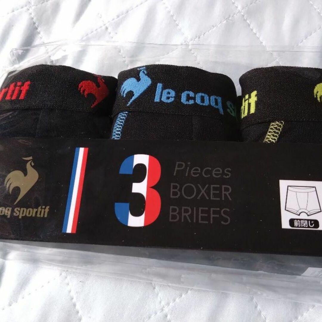 le coq sportif(ルコックスポルティフ)の③lecoqsportif　ルコックスポルティフ　ボクサーパンツ　Ｌサイズ　３枚 メンズのアンダーウェア(ボクサーパンツ)の商品写真