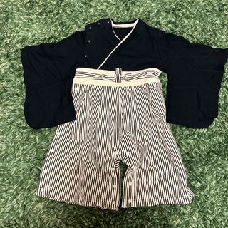 美品　子供　はかま　80 (和服/着物)