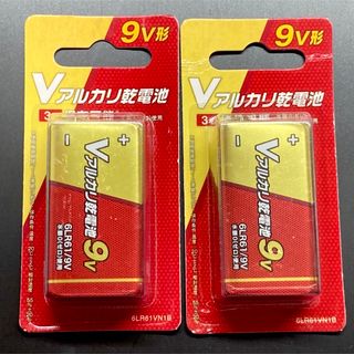 OHM Vアルカリ乾電池 9V形【2個セット】(その他)