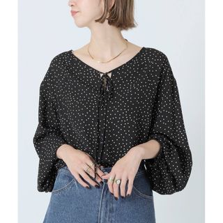 【美品】ベイクルーズ　ドット柄　シフォンブラウス(2way)(シャツ/ブラウス(長袖/七分))