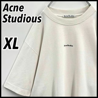 Acne Studios - 【希少XL】アクネストゥディオズ　センターロゴ　オーバーサイズ　Tシャツ　肉厚