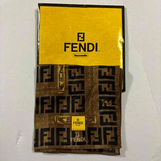 フェンディ(FENDI)のFENDI大判ハンカチーフブラウン(ハンカチ)