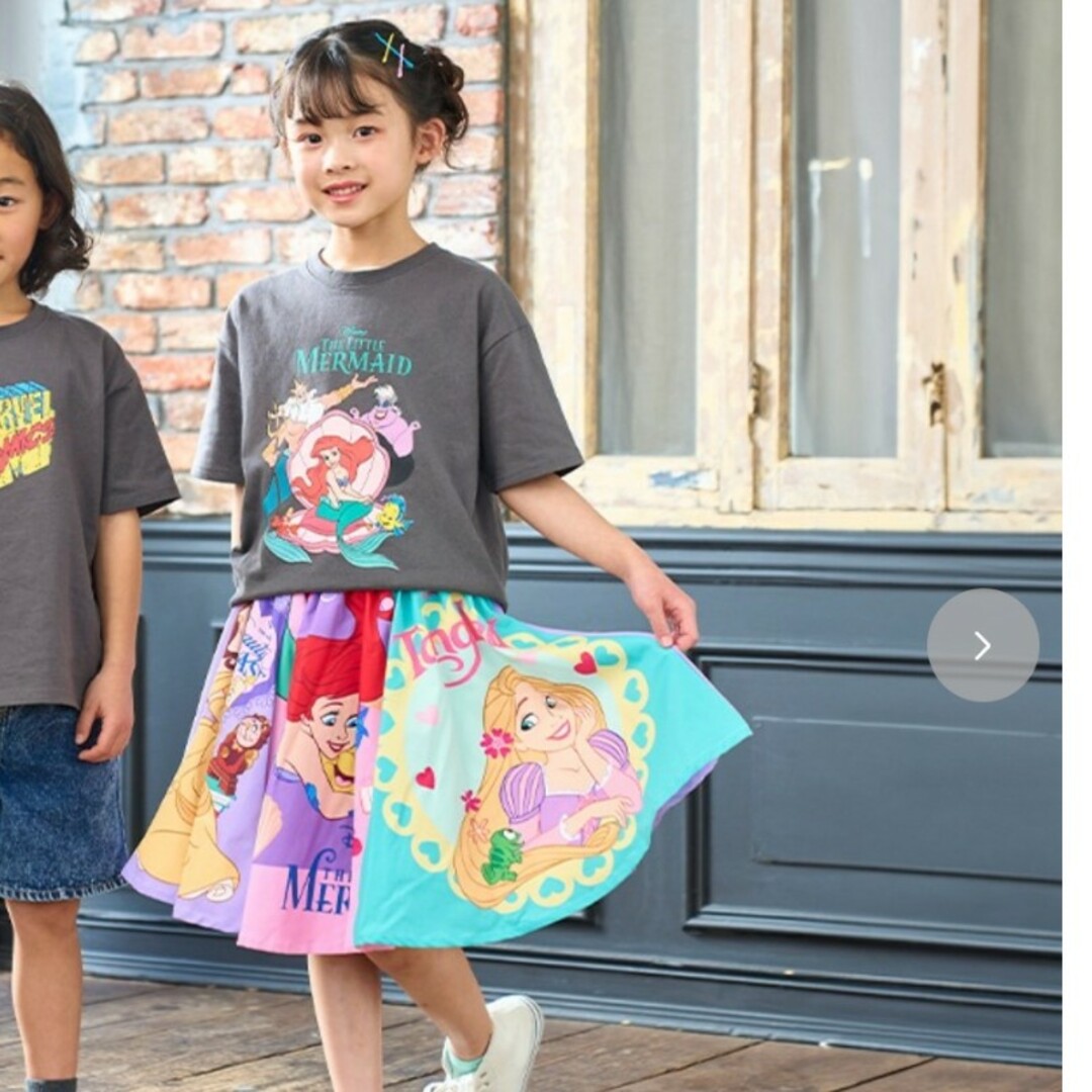 Disney(ディズニー)の新品　未使用　130㎝　リトシー　Tシャツ　&　スカート キッズ/ベビー/マタニティのキッズ服女の子用(90cm~)(Tシャツ/カットソー)の商品写真