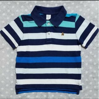 ベビーギャップ(babyGAP)のBabyGAP　半袖　ボーダー　ポロシャツ　Tシャツ　110(Tシャツ/カットソー)