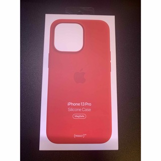 アイフォーン(iPhone)のiPhone 13 Pro 純正シリコンケース　レッド　赤色(iPhoneケース)