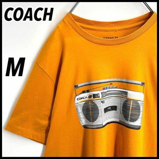 コーチ(COACH)の【希少モデル】COACH　コーチ　センタープリントロゴ　C刺繍ロゴ　Tシャツ　M(Tシャツ/カットソー(半袖/袖なし))