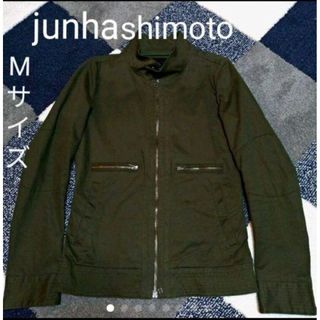 ジュンハシモト(junhashimoto)のjunhashimoto  ライダースジャケット　カーキー(ライダースジャケット)