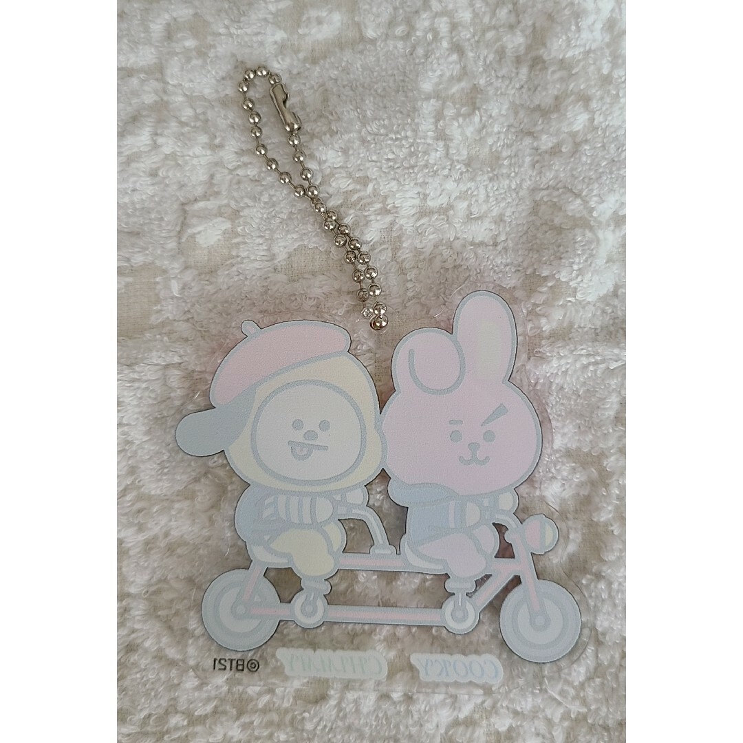 BT21(ビーティーイシビル)のBT21  CHIMMY COOKY アクリルキーホルダー エンタメ/ホビーのおもちゃ/ぬいぐるみ(キャラクターグッズ)の商品写真