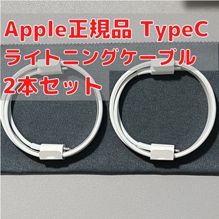 アップル(Apple)のライトニングケーブル 2本 type-C Airpods付属品 Apple純正品(その他)