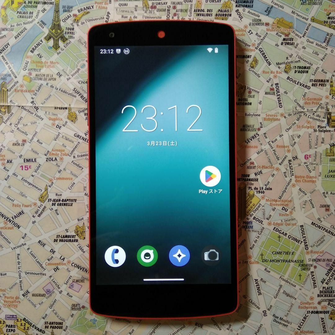 LG Electronics(エルジーエレクトロニクス)のnexus5 Android13 32GB SIMフリー 割と美品 スマホ/家電/カメラのスマートフォン/携帯電話(スマートフォン本体)の商品写真