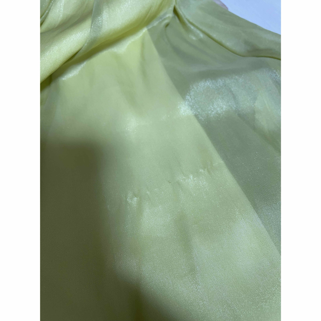 fifth(フィフス)のfifth フィフス シフォンカラーフレアスカート イエロー ウエストゴム M レディースのスカート(ロングスカート)の商品写真