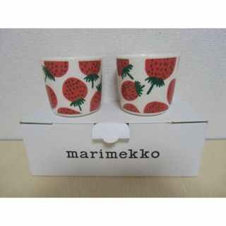 マリメッコ(marimekko)のマリメッコ♡マンシッカ♡ラテマグ2個セット箱入り♬(グラス/カップ)