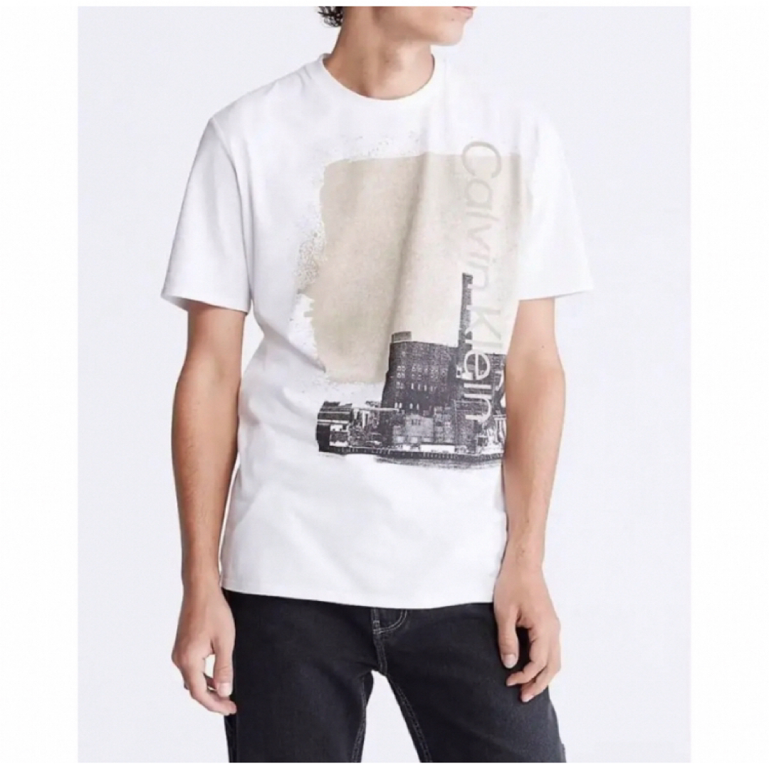 Calvin Klein(カルバンクライン)の送料無料 新品 CALVIN KLEIN クルーネック Tシャツ XL メンズのトップス(Tシャツ/カットソー(半袖/袖なし))の商品写真