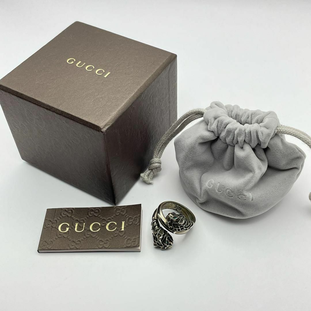 Gucci(グッチ)の【極美品】GUCCI リング　タイガーヘッド　シルバー　箱付き　約17号 メンズのアクセサリー(リング(指輪))の商品写真