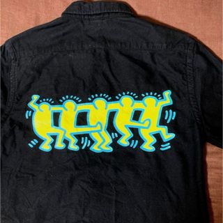 キースヘリング(KEITH HARING)のKeith Haring 長袖シャツ　browny ブラック　黒　黄(シャツ)