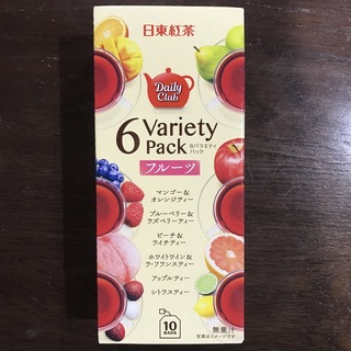 日東紅茶　6バラエティパック　フルーツ　10袋×3箱(茶)