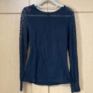 エイチアンドエム(H&M)のH&M エイチアンドエム シースルートップス 水玉(カットソー(長袖/七分))