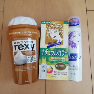 ホーユー(Hoyu)の黒髪用ヘアカラー　カラーリング剤２点＆ウェットフォーム整髪料１点　合計３点セット(カラーリング剤)