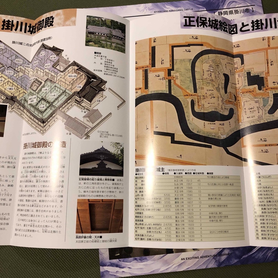 静岡県掛川市(掛川城 家康読本 vol.2) 掛川城のしおり エンタメ/ホビーの本(地図/旅行ガイド)の商品写真