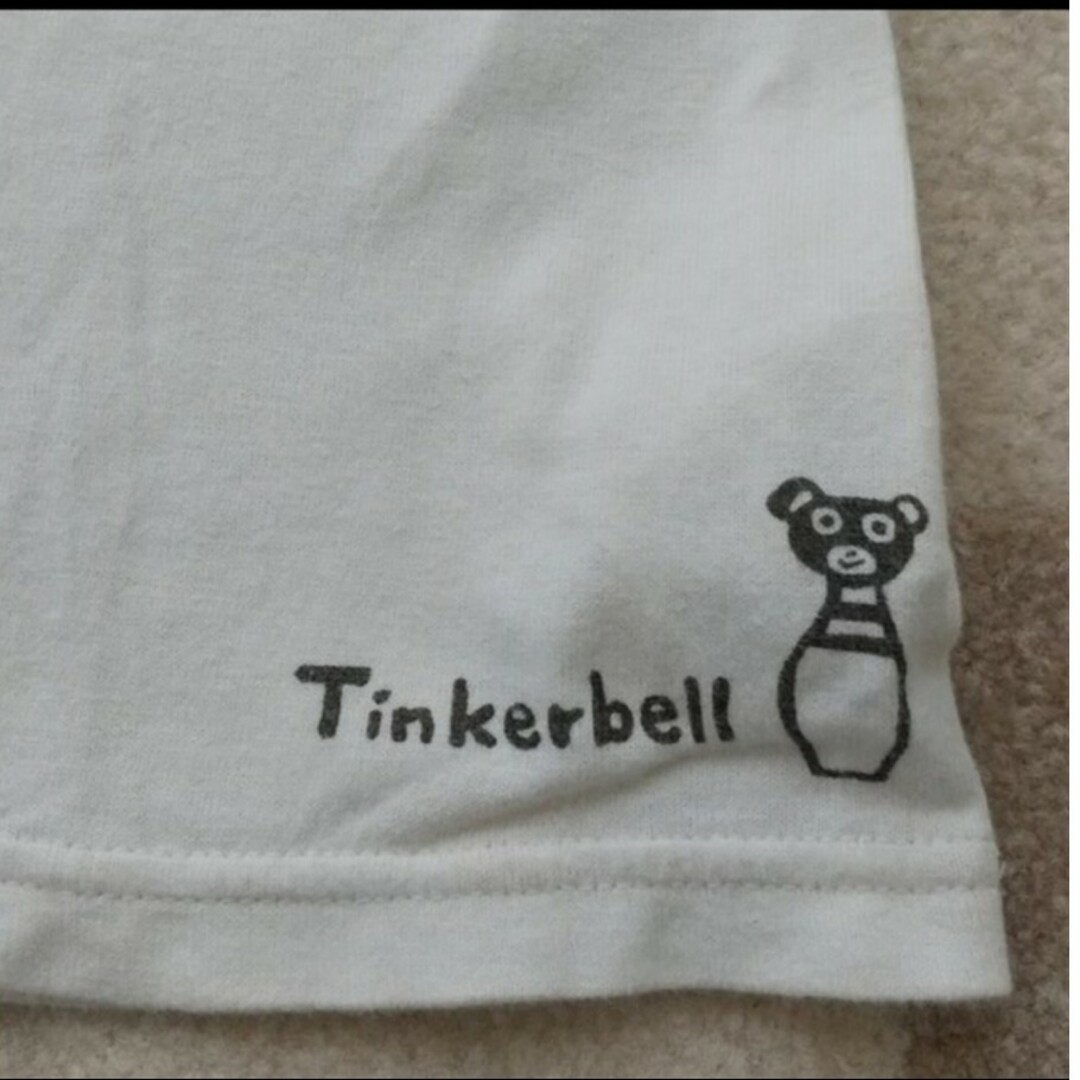 TINKERBELL(ティンカーベル)のTinkerBell　ティンカーベル 110センチ　半袖Tシャツ　アイボリー キッズ/ベビー/マタニティのキッズ服男の子用(90cm~)(Tシャツ/カットソー)の商品写真