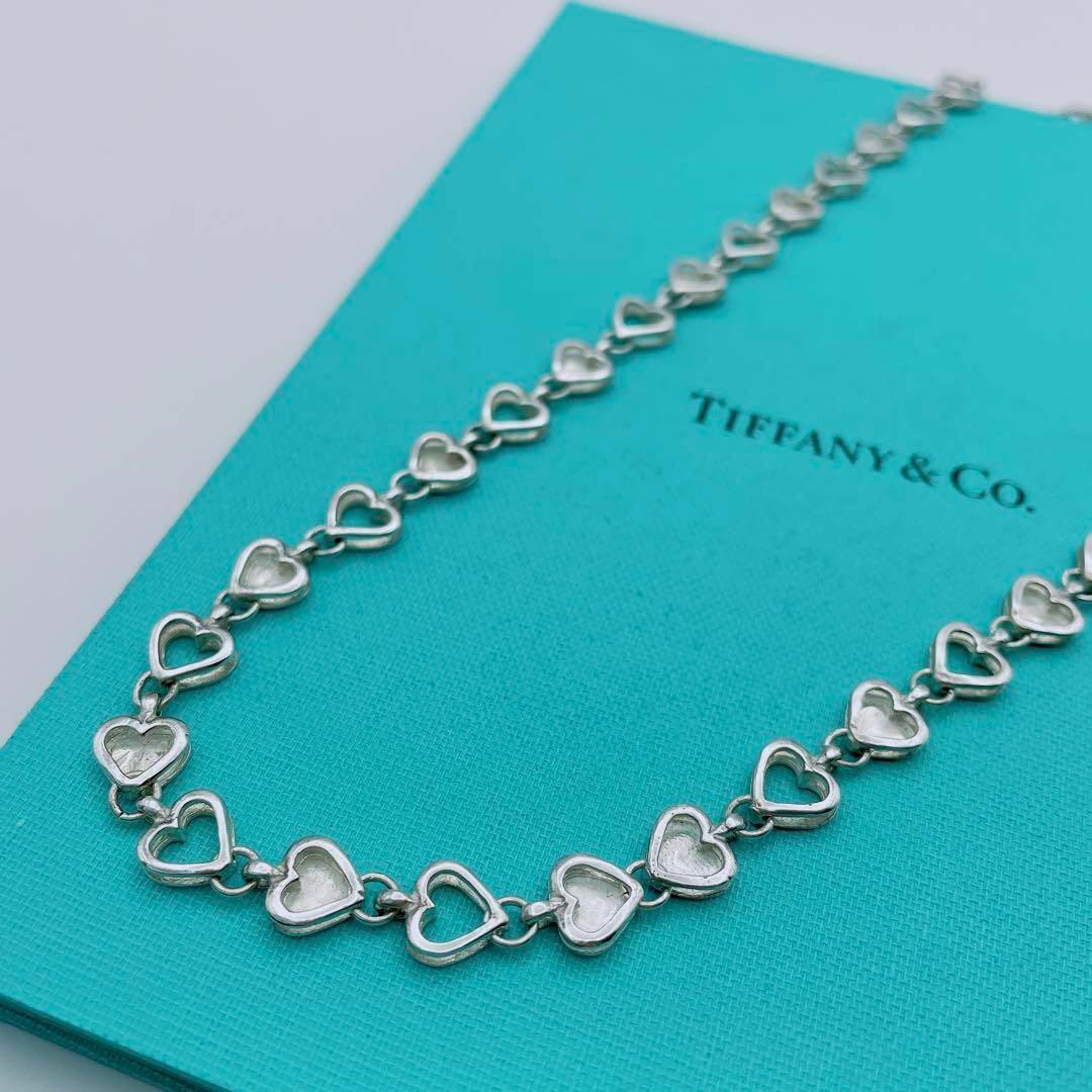 Tiffany & Co.(ティファニー)の【極美品】Tiffany & Co. パフハート　ネックレス　チョーカー レディースのアクセサリー(ネックレス)の商品写真