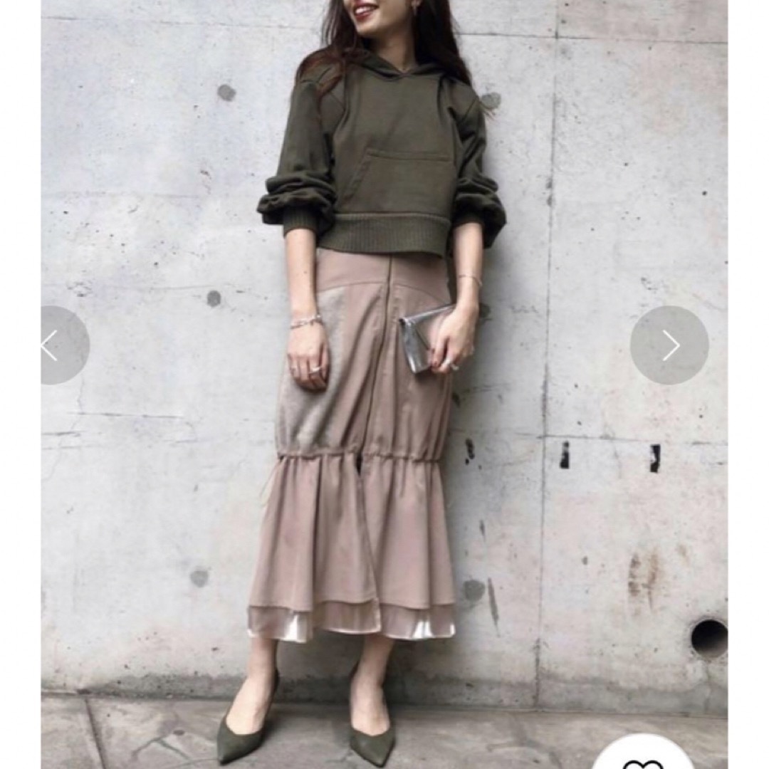 Ameri VINTAGE(アメリヴィンテージ)のAMERI DRAWSTRING ZIP SKIRT レディースのスカート(ロングスカート)の商品写真