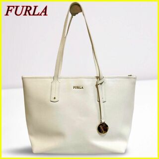 Furla - 【美品】FURLA フルラ トートバッグ デイジー アイボリー チャーム A4