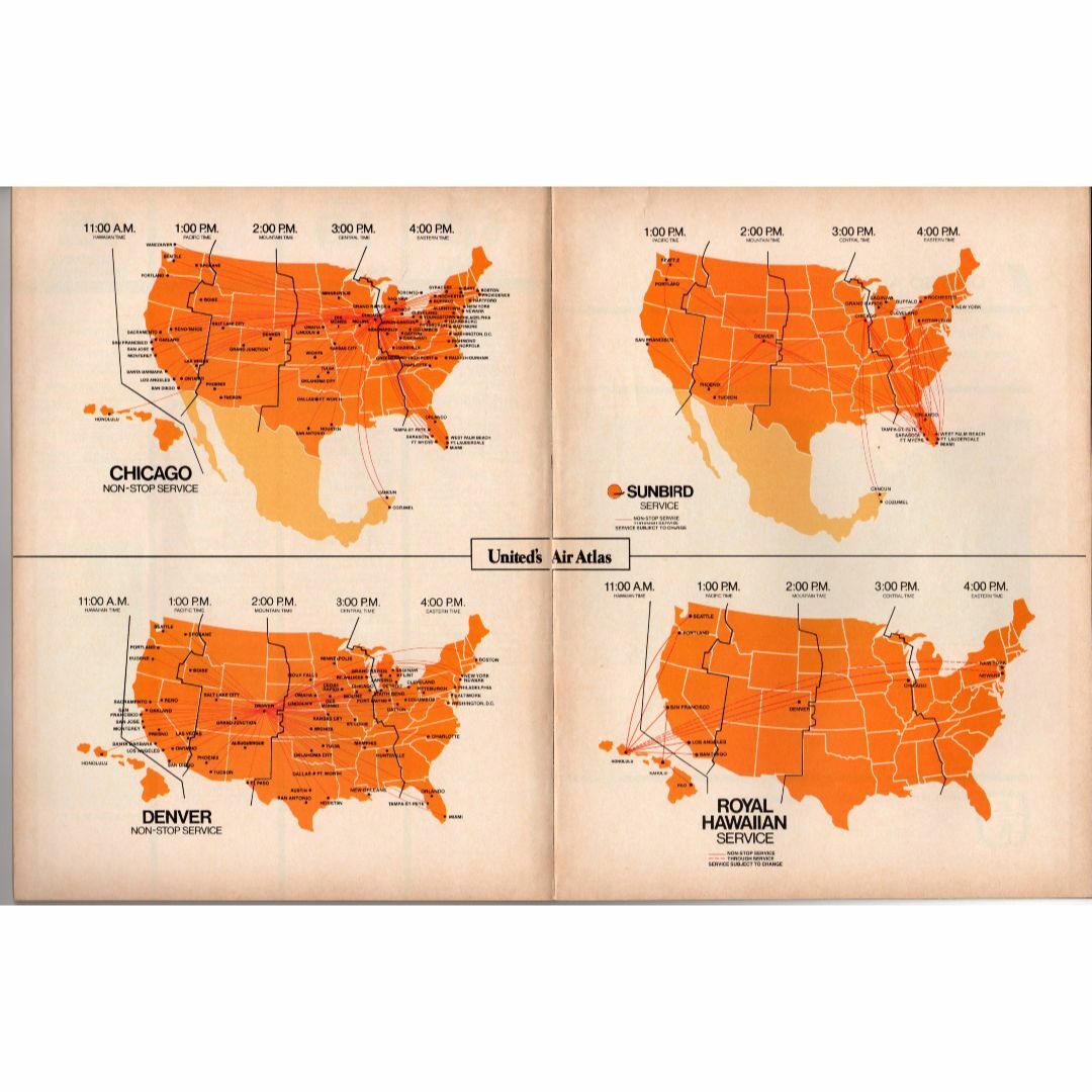 航空会社の機内誌コレクション　ユナイテッド航空　march  1983 エンタメ/ホビーのコレクション(印刷物)の商品写真