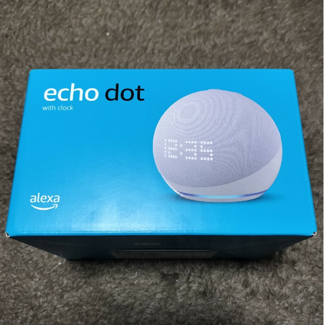 Amazon(アマゾン)のAmazon Echo Dot with clock エコードットウィズクロッ… スマホ/家電/カメラのオーディオ機器(スピーカー)の商品写真