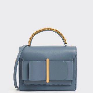 チャールズアンドキース(Charles and Keith)の【美品】Charles&Keith チャールズアンドキース ボウディテールバッグ(ハンドバッグ)