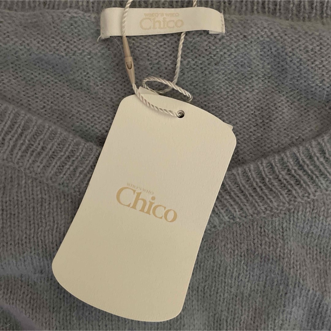 who's who Chico(フーズフーチコ)の未使用タグ付きwho's who chico アンゴラ入りニット レディースのトップス(ニット/セーター)の商品写真