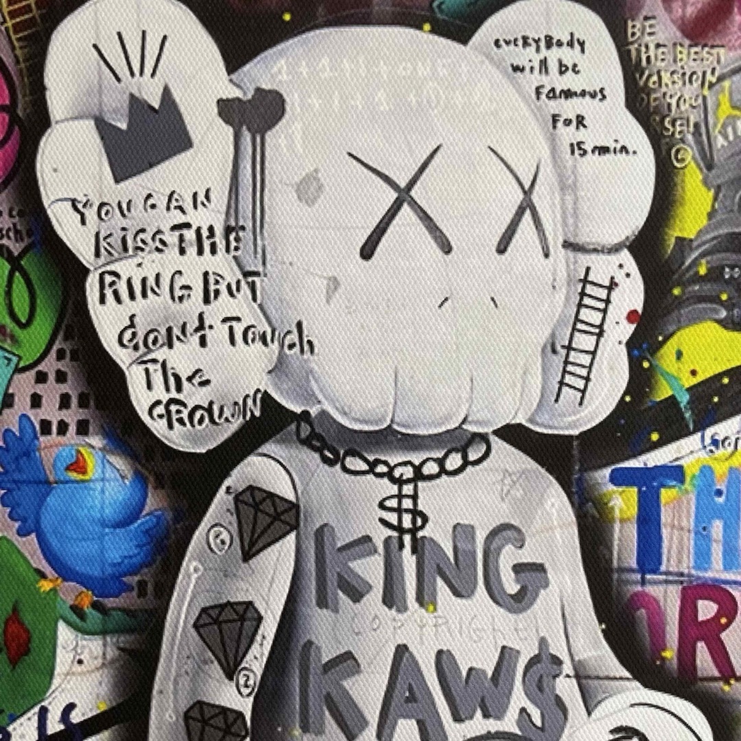 【黒額付きポスター】KAWS(カウズ)15 ベアブリック(A4サイズ) エンタメ/ホビーのアニメグッズ(ポスター)の商品写真