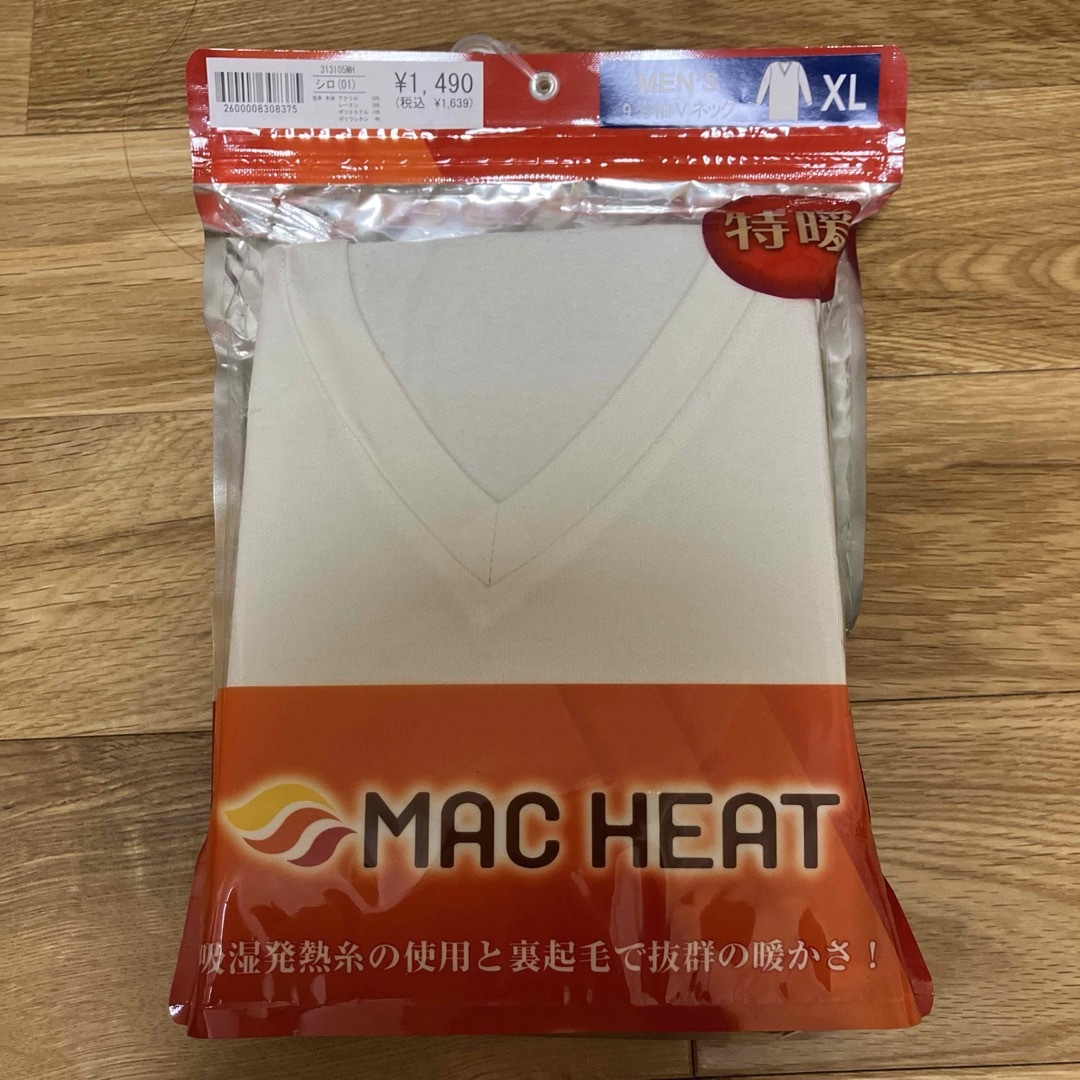 新品　マックヒート　アンダーシャツ　メンズXL メンズのトップス(Tシャツ/カットソー(七分/長袖))の商品写真