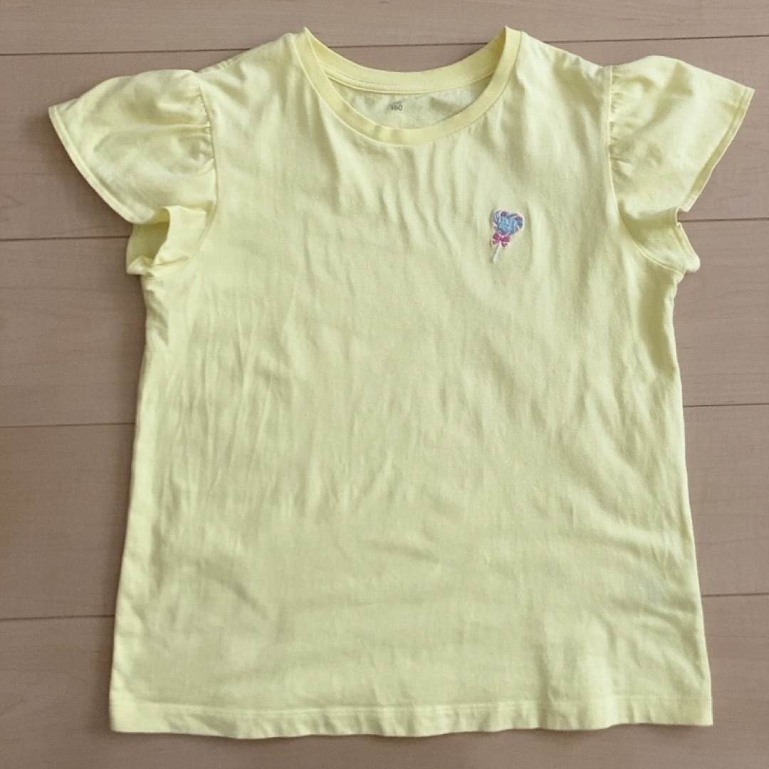 GU(ジーユー)のGU☆スイーツモチーフグラフィックTシャツ　160cm キッズ/ベビー/マタニティのキッズ服女の子用(90cm~)(Tシャツ/カットソー)の商品写真