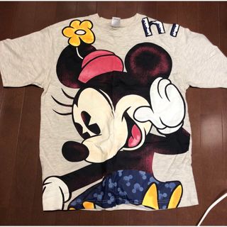 ディズニー(Disney)のミニーちゃん レトロオーバーサイズ半袖Tシャツ(Tシャツ(半袖/袖なし))