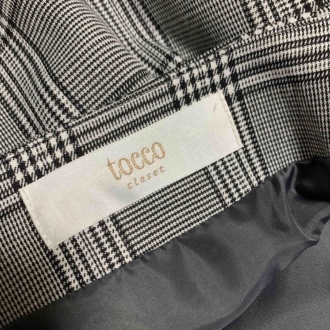 TOCCO closet(トッコクローゼット)のTOCCO グレンチェック　スカート　Mサイズ レディースのスカート(ひざ丈スカート)の商品写真