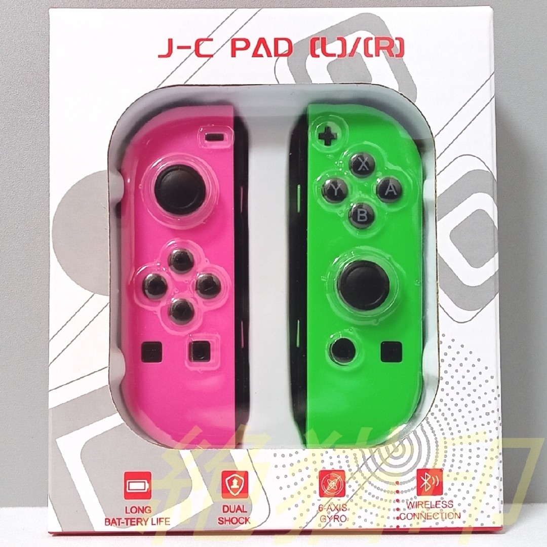 Nintendo Switch(ニンテンドースイッチ)の【新品】Joy-Con 連射 LED ジョイコン ネオン ピンク グリーン エンタメ/ホビーのゲームソフト/ゲーム機本体(家庭用ゲーム機本体)の商品写真