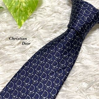 Christian Dior - Christian Dior ネクタイ　トロッター　シルク　お洒落　総柄　一点物