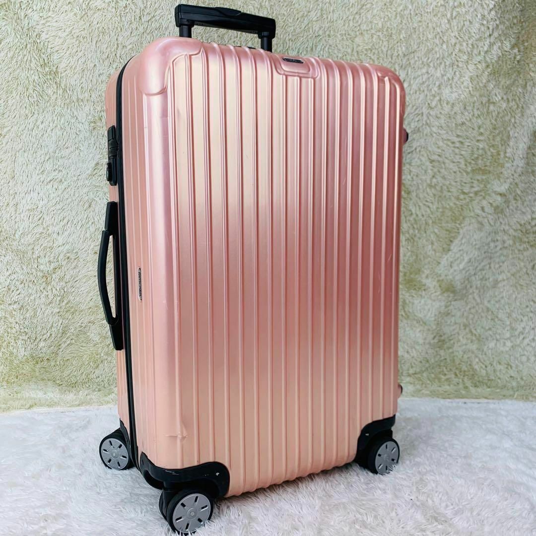 RIMOWA(リモワ)の美品✨北米限定 リモワ サルサ 63L 4輪 MW TSAロック パールローズ レディースのバッグ(スーツケース/キャリーバッグ)の商品写真