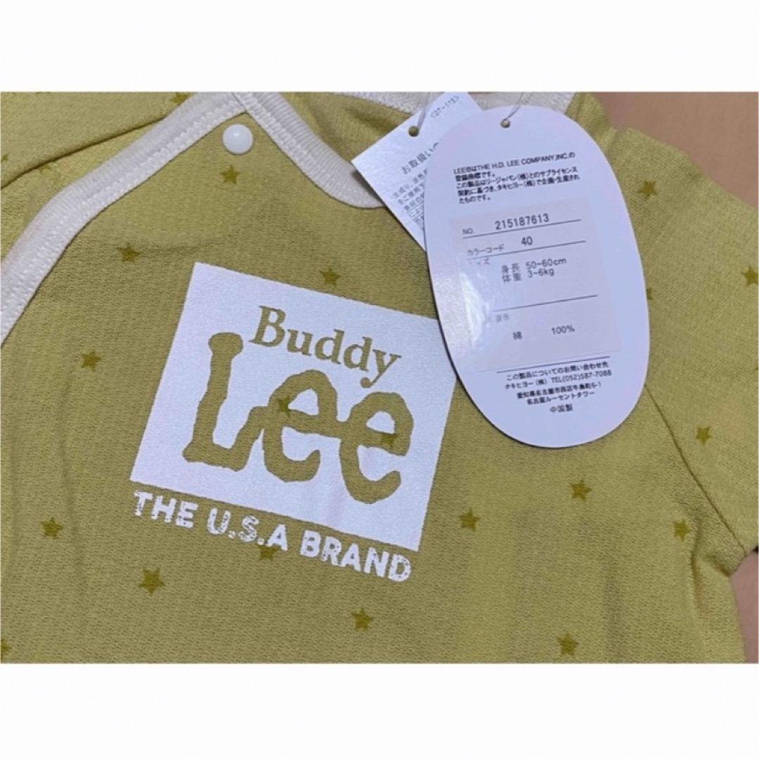 Buddy Lee(バディーリー)の新品タグ付き Buddy Lee  ロンパース 2点セット キッズ/ベビー/マタニティのベビー服(~85cm)(ロンパース)の商品写真