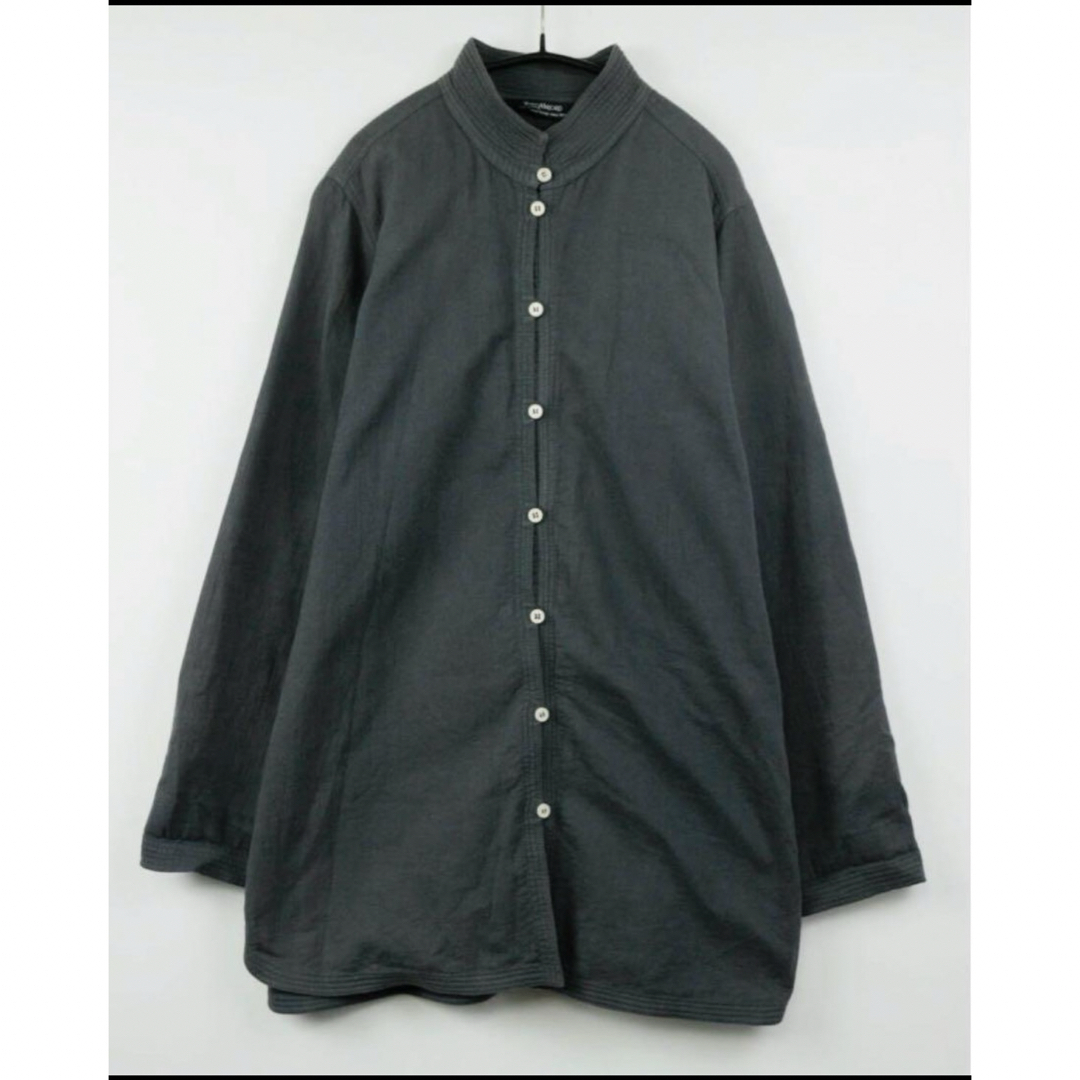 ISSEY MIYAKE(イッセイミヤケ)のYACCO MARICARD ヤッコマリカルド スタンドカラーシャツ ジャケット レディースのトップス(シャツ/ブラウス(長袖/七分))の商品写真
