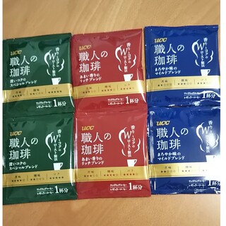 ユーシーシー(UCC)のUCC上島珈琲  職人の珈琲 ３種 ６袋  レギュラーコーヒー(コーヒー)