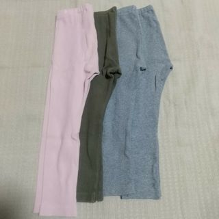 ユニクロ(UNIQLO)のユニクロ　リブレギンス　100cm　4本(パンツ/スパッツ)