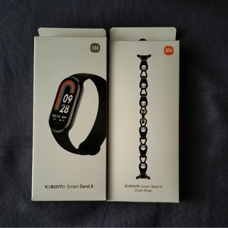 中古 xiaomi smart band 8 日本語版＋純正チェーンストラップ(腕時計(デジタル))