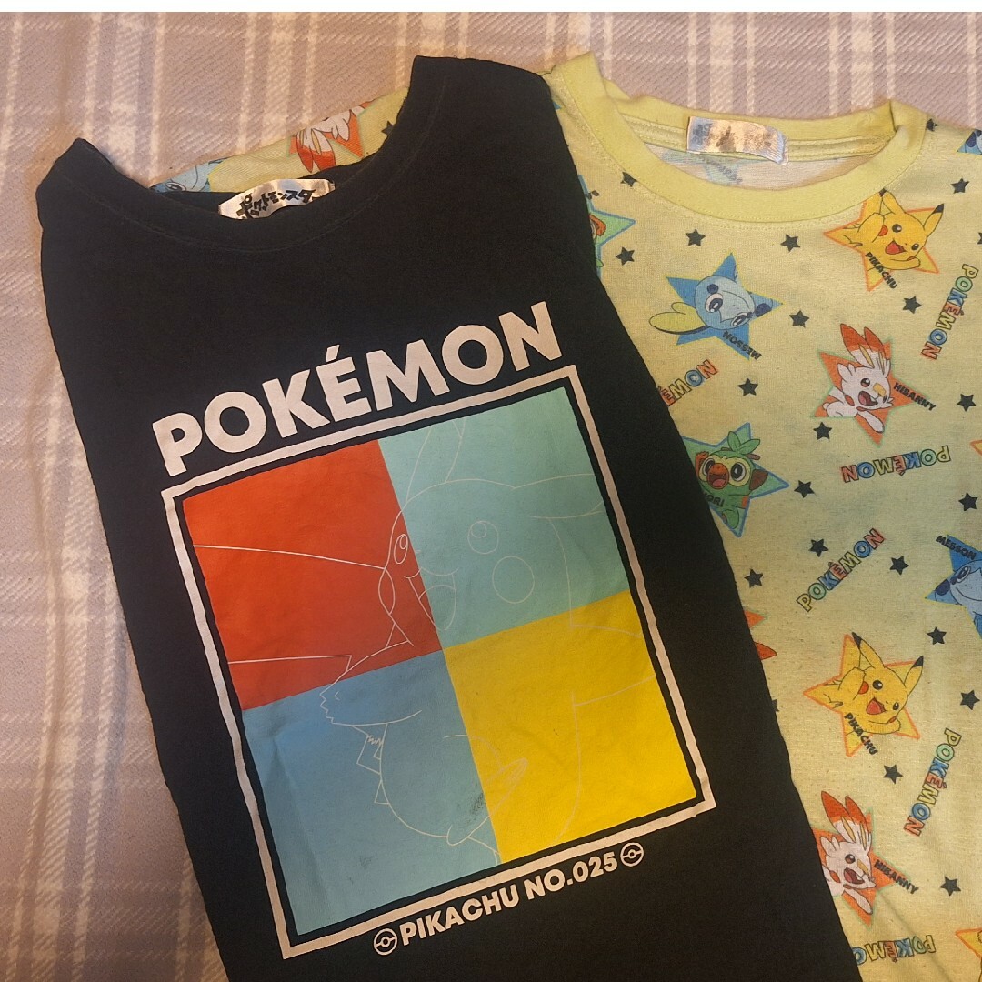 ポケモン(ポケモン)のポケモン Tシャツ 2枚 しまむら キッズ/ベビー/マタニティのキッズ服男の子用(90cm~)(Tシャツ/カットソー)の商品写真