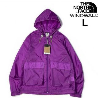 ザノースフェイス(THE NORTH FACE)のTHE NORTH FACE US限定 ウインド　ナイロン 防風 撥水(L)紫(マウンテンパーカー)