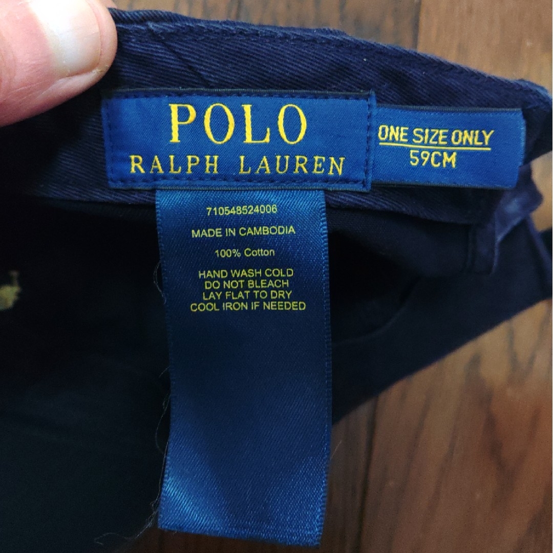 POLO RALPH LAUREN(ポロラルフローレン)のPOLO RALPH LAUREN　キャップ　ネイビー　黄色 メンズの帽子(キャップ)の商品写真